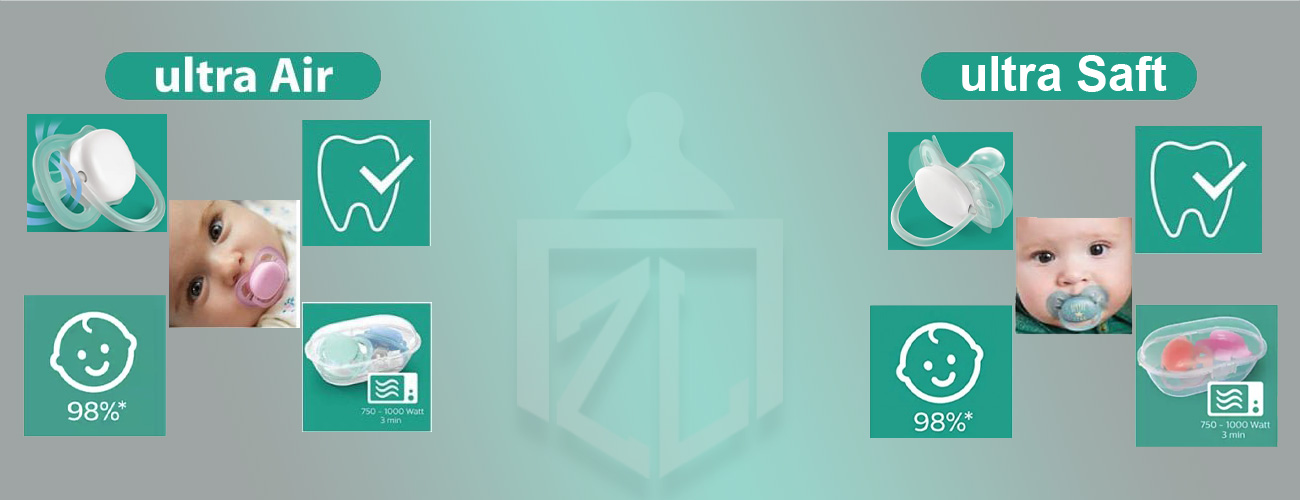 تفاوت پستانک اونت اولترا ایر و اولترا سافت