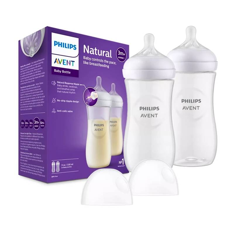 شیشه شیر نچرال اونت 330 میل دو عددی سری ریسپانس مدل SCY906/02