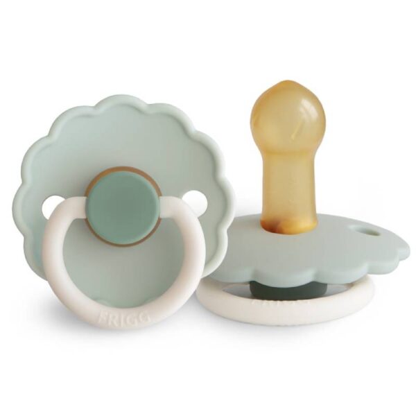 پستانک فریگ لاتکس سایز 2 رنگ Little Darling (سبز دسته سفید)